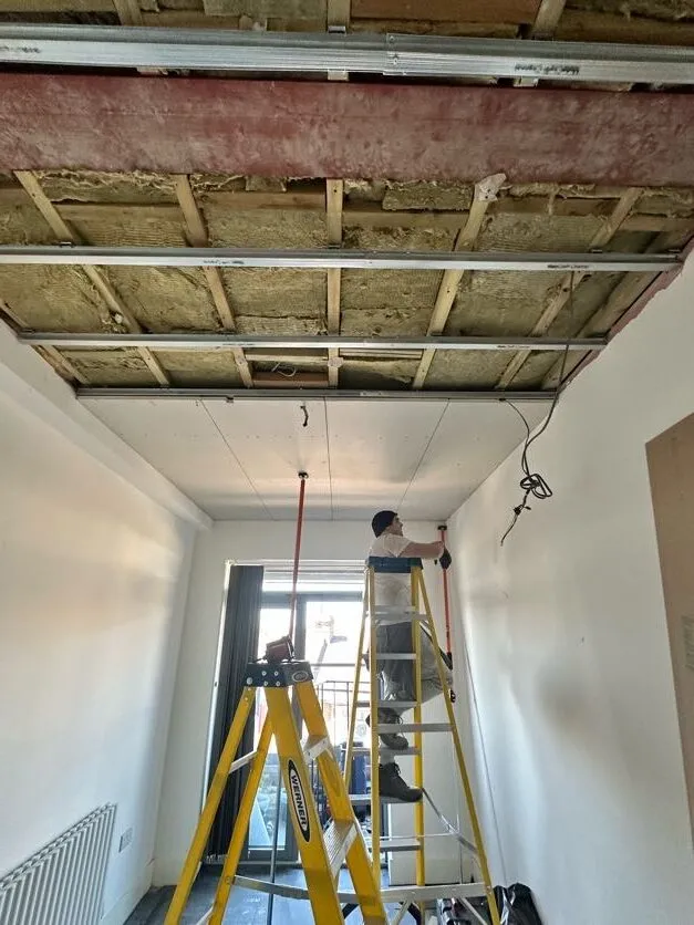 ceiling soundproofing installation in East London